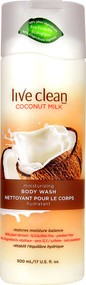 Live Clean, Moisturizing Body Wash, Coconut Milk, 17 fl oz (500 ml)