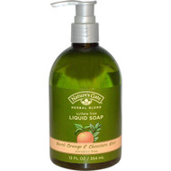 Natures Gate, Herbal Blend, Liquid Soap, Neroli Orange & Chocolate Mint, 12 fl oz (354 ml)