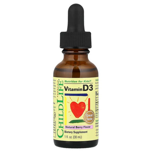 <img alt="ChildLife Essentials, Vitamin D3, Natural Berry, 12.5 mcg (500 IU), 1 fl oz (30 ml)" title="ChildLife Essentials, Vitamin D3, Natural Berry, 12.5 mcg (500 IU), 1 fl oz (30 ml),608274109001"