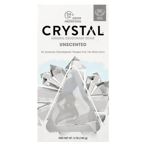 <img alt="CRYSTAL, Mineral Deodorant Stone, Unscented, 5 oz (140 g)" title="CRYSTAL, Mineral Deodorant Stone, Unscented, 5 oz (140 g),086449100020"