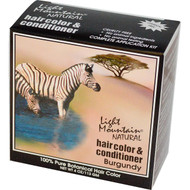 Light Mountain, Natural Hair Color & Conditioner, Burgundy, 4 oz (113 g) (Discontinued Item)
