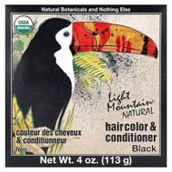 <img alt="Light Mountain, Natural Hair Color & Conditioner, Black, 4 oz (113 g)" title="Light Mountain, Natural Hair Color & Conditioner, Black, 4 oz (113 g),077014100088"