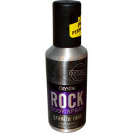 Crystal Body Deodorant, Rock Body Spray Deodorant, Granite Rain, 4 fl oz (118 ml) (5 PACK)