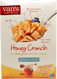 Vans Natural Foods, Five Whole Grain Cereal with Real Honey,  Honey Crunch - 11 oz