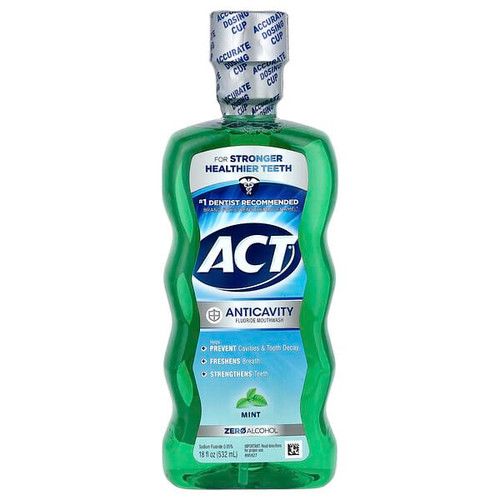 <img alt="ACT, Anticavity Fluoride Mouthwash, Alcohol Free, Mint, 18 fl oz (532 ml)" title="ACT, Anticavity Fluoride Mouthwash, Alcohol Free, Mint, 18 fl oz (532 ml),041167094280"
