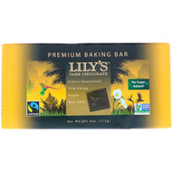 Lilys Sweets, Premium Baking Bar, Dark Chocolate, 4 oz (113 g)
