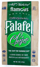 3 PACK of Flamous Organic Falafel Chips Gluten Free Original -- 8 oz