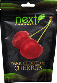 3 PACK of Next Organics Dark Chocolate Covered Snacks Cherry -- 4 oz