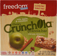 Freedom Foods Crunchola Chewy Granola Bar  Oats Apple and Cinnamon - 6 Bars