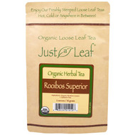 Just a Leaf Organic Tea, Rooibos Superior, Loose Leaf Tea, Smooth, Rounded Flavor, 100% Pure, No GMOs, 2 oz (56 g)