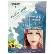 My Spa Life, Herbal Facial Mask,Thai Herbs & Botanicals, With Lemon Grass + Papaya, 1 Facial Mask (5 PACK)