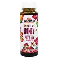 Madhava Natural Sweeteners, Organic Honey, Pure & Raw, 12 oz (340 g)