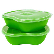3 PACK of Preserve Sandwich Food Storage Containers with Lids Apple Green -- 2 Containers