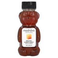 <img alt="Madhava, Organic Amber Honey, Unfiltered, 12 oz (340 g)" title="Madhava, Organic Amber Honey, Unfiltered, 12 oz (340 g),078314120462"