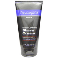 3 PACK OF Neutrogena, Men, Skin Clearing Shave Cream, 5.1 fl oz (150 ml)