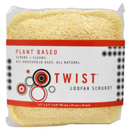 Twist, Loofah Scrubby, 3.7" x 3.7" x 0.8"