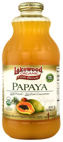 Lakewood, Fresh Blends Organic Cold Pressed Papaya Juice - 32 fl oz