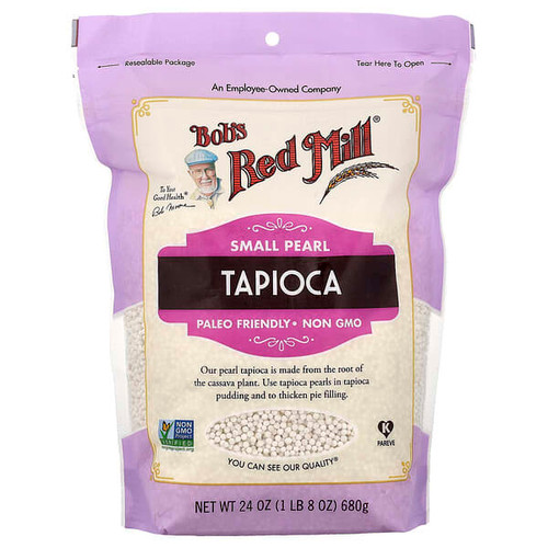 <img alt="Bobs Red Mill, Small Pearl Tapioca, 24 oz (680 g)" title="Bobs Red Mill, Small Pearl Tapioca, 24 oz (680 g),039978115379"