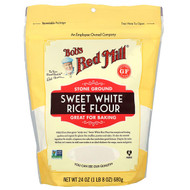 <img alt="Bobs Red Mill, Sweet White Rice Flour, 24 oz (680 g)" title="Bobs Red Mill, Sweet White Rice Flour, 24 oz (680 g),039978026088"