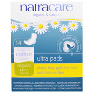 3 PACK of Natracare, Ultra Pads, Organic Cotton Cover, Regular, Normal, 14 Pads