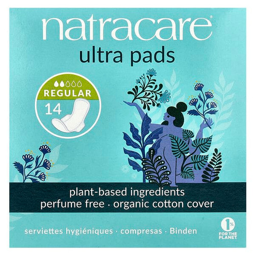 <img alt="Natracare, Ultra Pads, Organic Cotton Cover, Regular, 14 Pads" title="Natracare, Ultra Pads, Organic Cotton Cover, Regular, 14 Pads,782126003058"