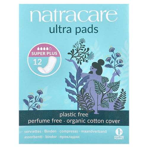 <img alt="Natracare, Ultra Pads, Organic Cotton Cover, Super Plus, 12 Pads" title="Natracare, Ultra Pads, Organic Cotton Cover, Super Plus, 12 Pads,782126003119"