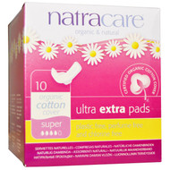 3 PACK of Natracare, Organic & Natural Ultra Extra Pads, Super, 10 Pads