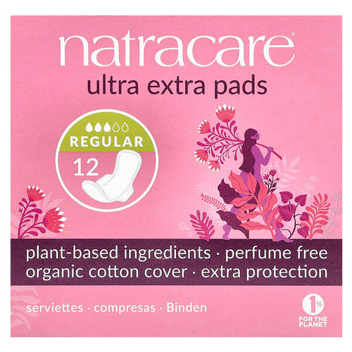<img alt="Natracare, Ultra Extra Pads, Organic Cotton Cover, Regular, 12 Pads" title="Natracare, Ultra Extra Pads, Organic Cotton Cover, Regular, 12 Pads,782126003256"