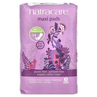 <img alt="Natracare, Maxi Pads, Organic Cotton Cover, Regular, 14 Pads" title="Natracare, Maxi Pads, Organic Cotton Cover, Regular, 14 Pads,782126003027"