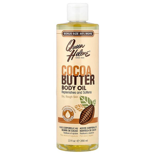 <img alt="Queen Helene, Body Oil, Cocoa Butter, Dry, Rough Skin, 13 fl oz (390 ml)" title="Queen Helene, Body Oil, Cocoa Butter, Dry, Rough Skin, 13 fl oz (390 ml),079896220786"