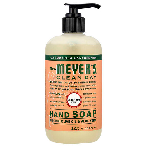 <img alt="Mrs. Meyers Clean Day, Hand Soap, Geranium, 12.5 fl oz (370 ml)" title="Mrs. Meyers Clean Day, Hand Soap, Geranium, 12.5 fl oz (370 ml),808124131040"