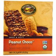 Natures Path, Organic, Chewy Granola Bars, Peanut Choco, 5 Bars, 1.2 oz (35 g) Each