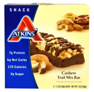 Atkins, Snack Bar,  Cashew Trail Mix - 5 Bars