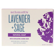 Schmidts Naturals, Natural Soap, Lavender + Sage, 5 oz (142 g)