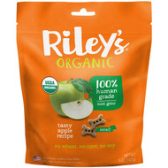 Rileys Organics, Dog Treats, Small Bone, Tasty Apple Recipe, 5 oz (142 g)