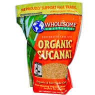 3 PACK of Wholesome Sweeteners Organic Sucanat Brown Sugar -- 1 lb