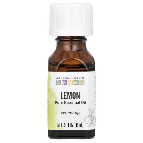 <img alt="Aura Cacia, Pure Essential Oil, Lemon, 0.5 fl oz (15 ml)" title="Aura Cacia, Pure Essential Oil, Lemon, 0.5 fl oz (15 ml),051381911249"