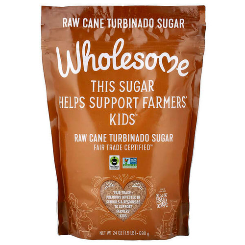 <img alt="Wholesome Sweeteners, Raw Cane Turbinado Sugar, 24 oz (680 g)" title="Wholesome Sweeteners, Raw Cane Turbinado Sugar, 24 oz (680 g),012511467715"