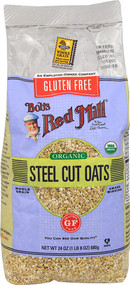 Bobs Red Mill Gluten Free Organic Steel Cut Oats - 24 oz