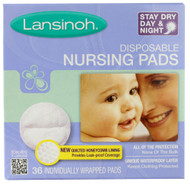 3 PACK of Lansinoh, Disposable Nursing Pads, 36 Individually Wrapped Pads