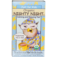 Traditional Medicinals, Just for Kids, Organic, Nighty Night, Naturally Caffeine Free Herbal Tea, 18 Wrapped Tea Bags, .96 oz (27 g)