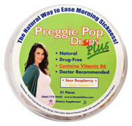Three Lollies Preggie Pop Drops Plus  Sour Raspberry Sour Lemon - 21 Pieces