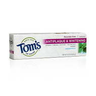 3 PACK of Toms of Maine, Antiplaque & Whitening, Fluoride-Free Toothpaste, Peppermint, 5.5 oz (155.9 g)