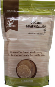 3 PACK of Vitaco Organic Ginger Medallions -- 8.5 oz (241 g)