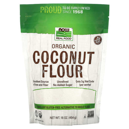 <img alt="NOW Foods, Organic Coconut Flour, 16 oz (454 g)" title="NOW Foods, Organic Coconut Flour, 16 oz (454 g),733739069177"