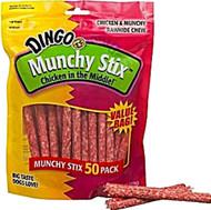 Dingo Munchy Stix Dog Treats Chicken - 50 Pieces