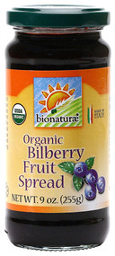 3 PACK of Bionaturae Organic Fruit Spread Bilberry -- 9 oz