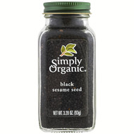 3 PACK OF Simply Organic, Organic, Black Sesame Seed, 3.28 oz (93 g)