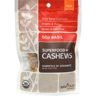 Navitas Organics, Organic Cashews, Goji Basil, 4 oz (113 g)