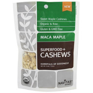 3 PACK of Navitas Organics, Organic Cashews, Maca Maple, 4 oz (113 g)